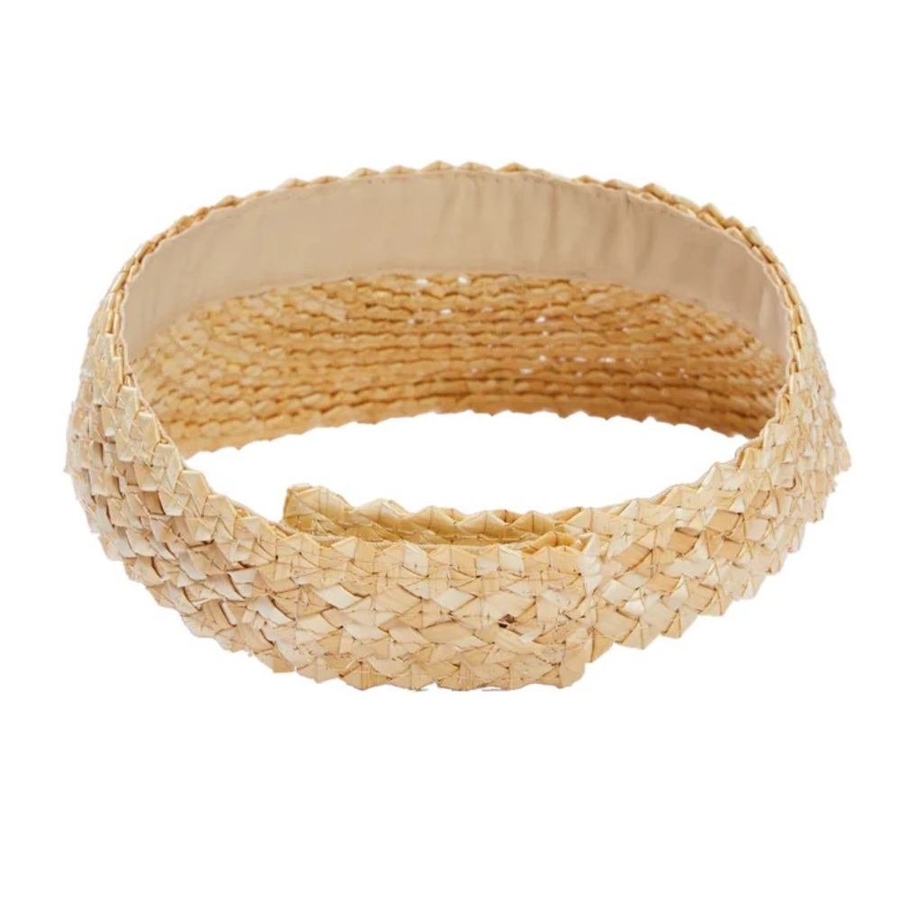 NWT Beach Riot Straw Visor - Picture 4 of 7
